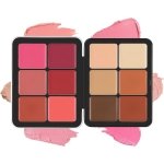 Concealer Palette, 12 Colours Concealer Blush Makeup Palette, Blush, Concealer and Contouring Cream, Durable Concealer Blush Palette