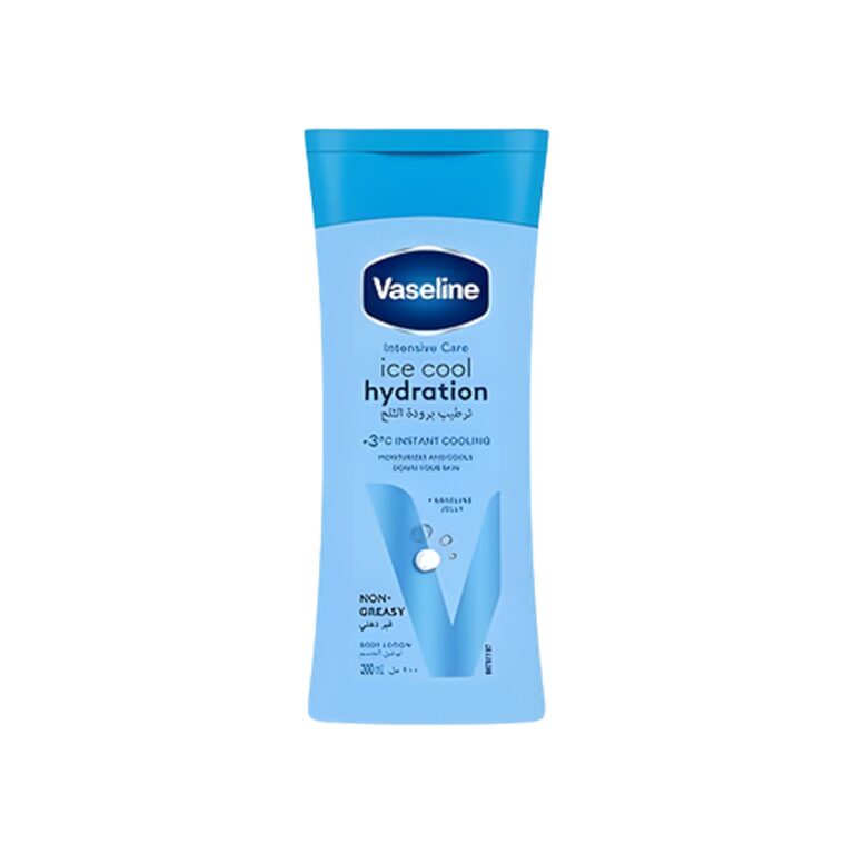Vaseline® Intensive Care Body Lotion Ice Cool Hydration hydrates and cools your skin down by -3 °C 200ML