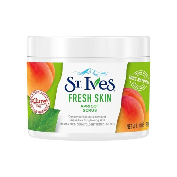 St. Ives Fresh Skin Apricot Face Scrub Jar, 10 oz