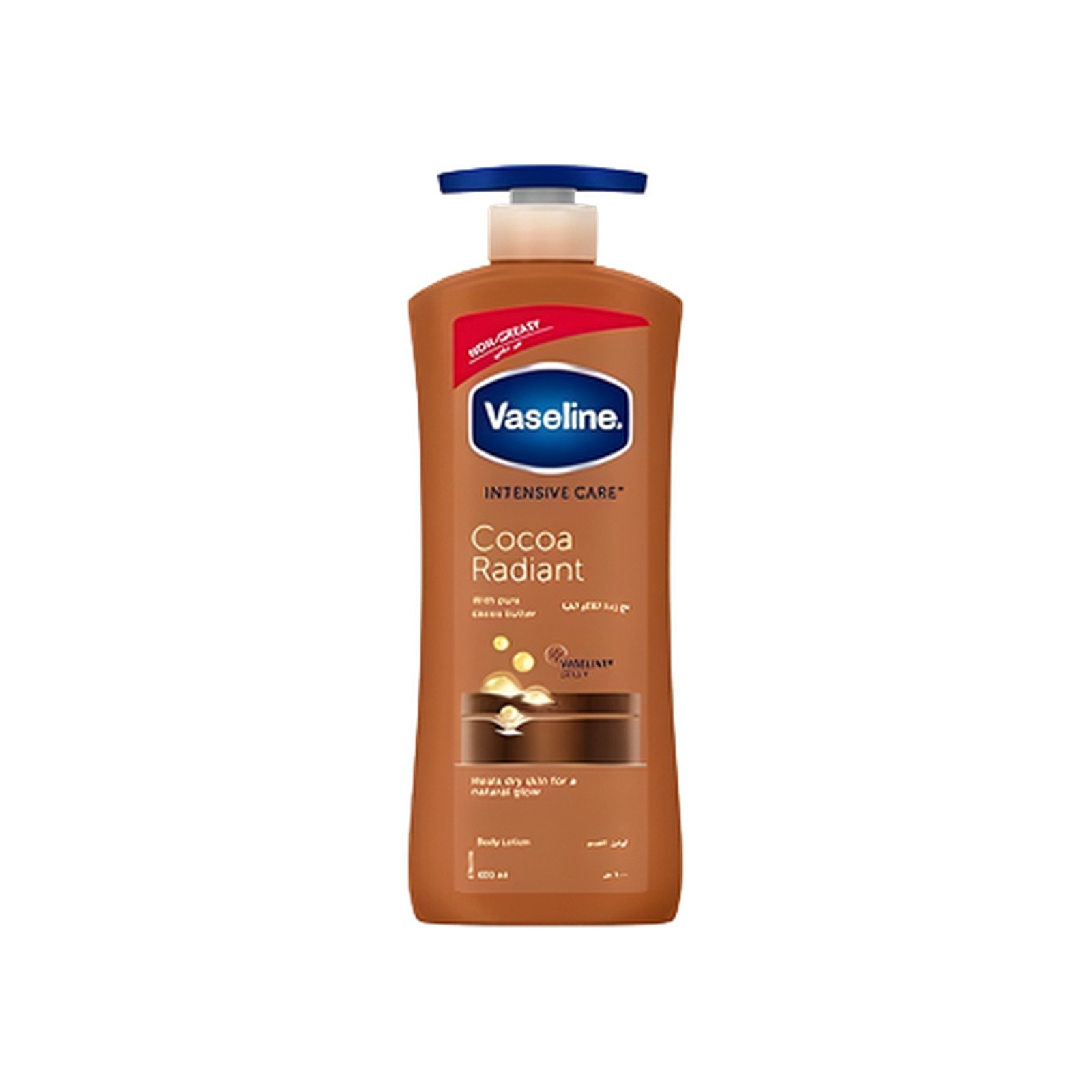 Vaseline Intensive Care Cocoa Glow Body Lotion with Pure Cocoa and Shea Butter - 400 ml