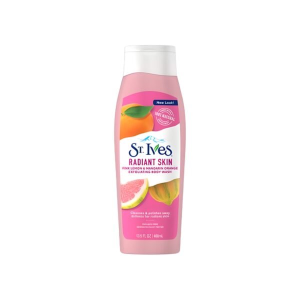 ST.Ives Radiant Skin Pink Lemon & Mandarin Orange Exfoliating Body Wash 400ml