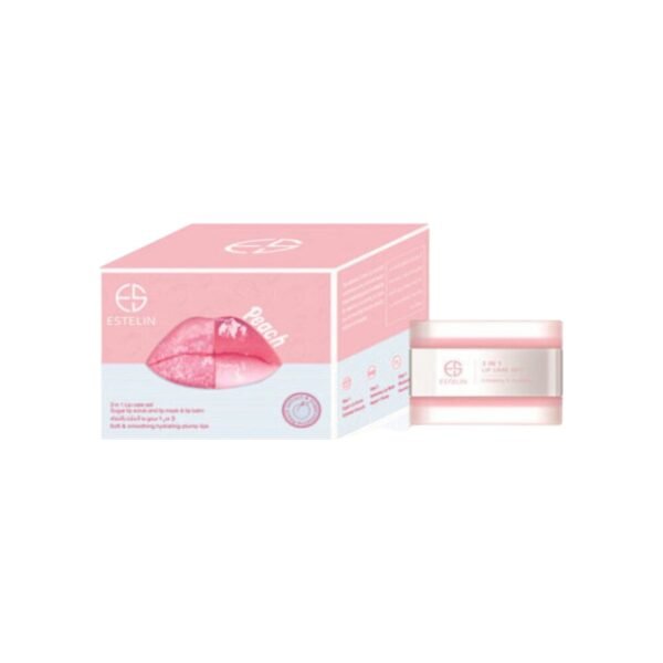 Estelin Peach 3 in 1 Lip Care Set 5gm
