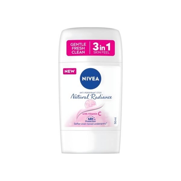 NIVEA Antiperspirant Stick for Women, 48h Protection, Natural Radiance Vitamin C, 50ml