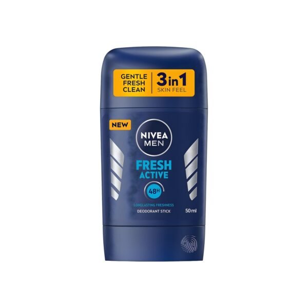 NIVEA MEN Antiperspirant Stick for Men, 48h Protection, Fresh Active Fresh Scent, 50ml