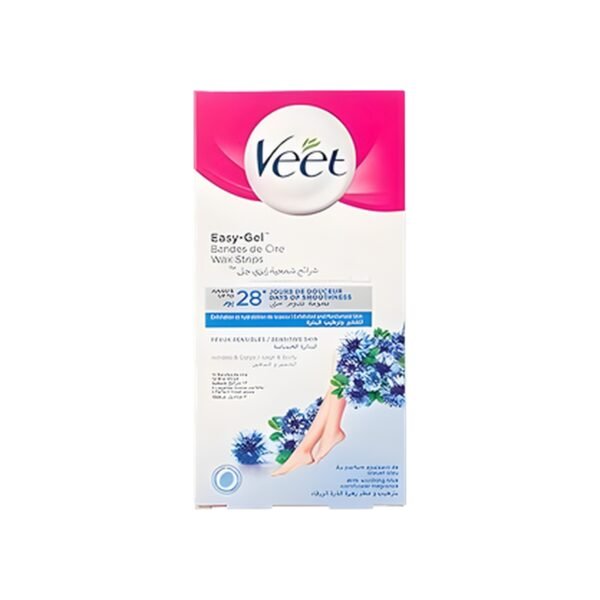 Veet Hair Removal Wax Stripes for Sensitive Skin - 12 Stripes