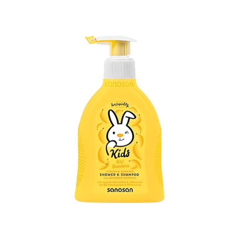 Sanosan SLS Free Kids Shampoo and Shower Gel with Banana Fragrance 200 ml