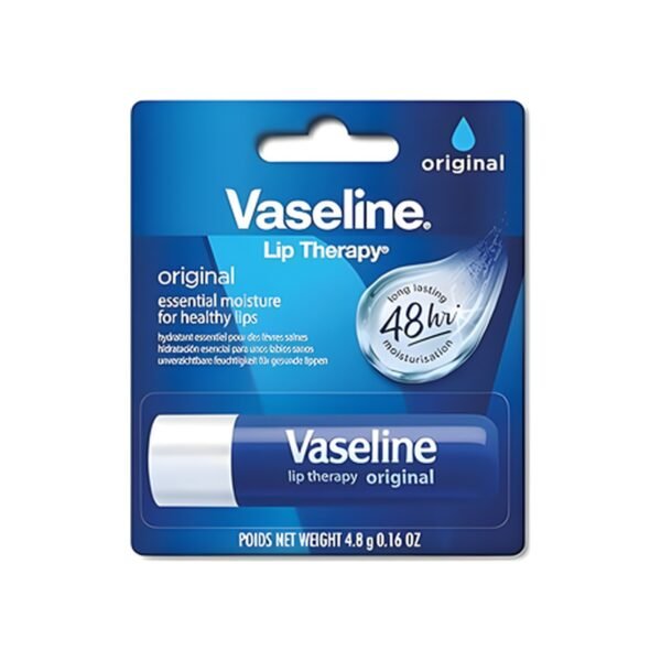 Vaseline Lip Therapy Original I Nourishing Lip Balm with Vitamin E and Vaseline (1 x 4.8 g)