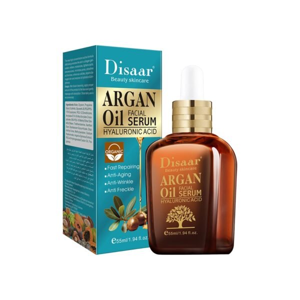 DISAAR BEAUTY Argan Oil Facial Serum Hyaluronic Acid Repairing Anti-Aging Anti-Wrinkle Anti Freckle 55ml 1.94fl.oz