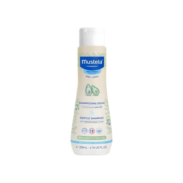 Mustela Shampoo cleans and moisturizes hair for babies, 200 ml