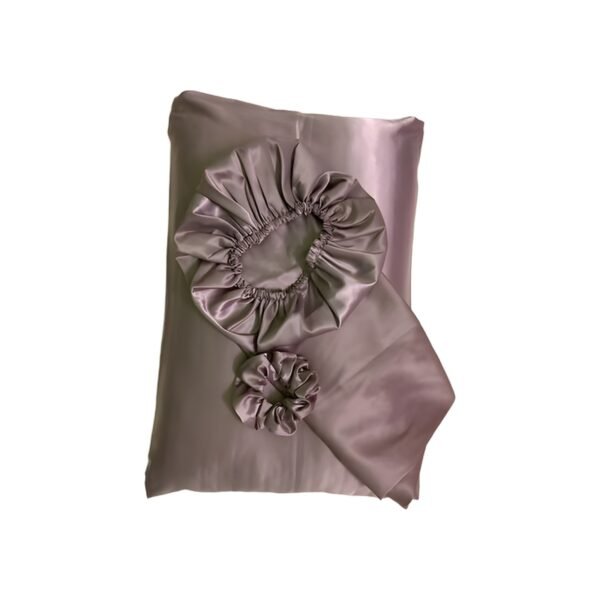 Curly Hair Satin Set (satin Bonnet,st Schrunch,st Pillow Case)