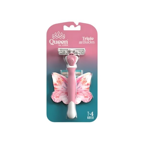 Lord Hand Queen Lady Farasha Women's Razor with Five Gears with 3 Blades Moisturizing Gel