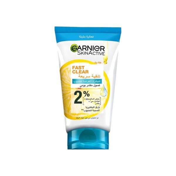Garnier Garnier Skinactive Fast Clear 3-In-1 Face Wash With Salicylic Acid And Vitamin C, 150Ml