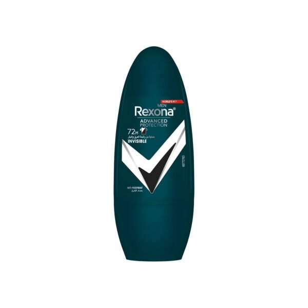 Rexona Men Advanced Protection 72H+ Clear Antiperspirant Roll On Invisible Dry Black & White 50ML