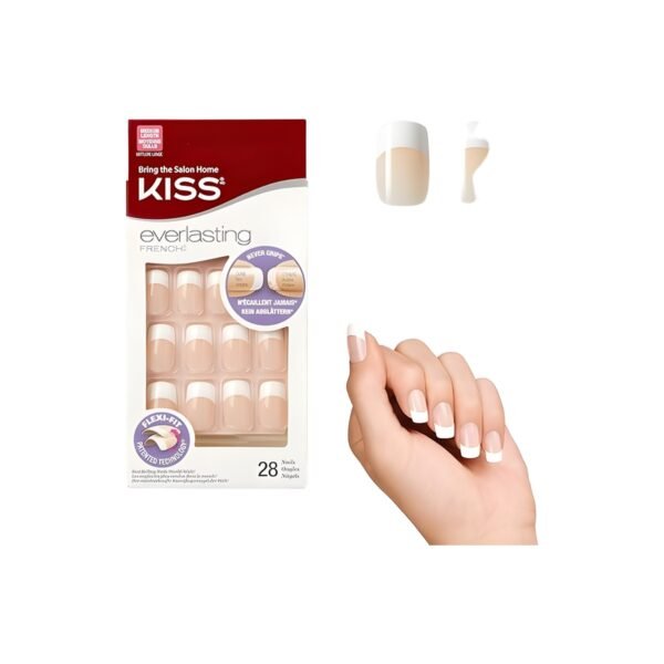 Kiss Everlasting French Nail Kit, Medium Length, 1 Ea