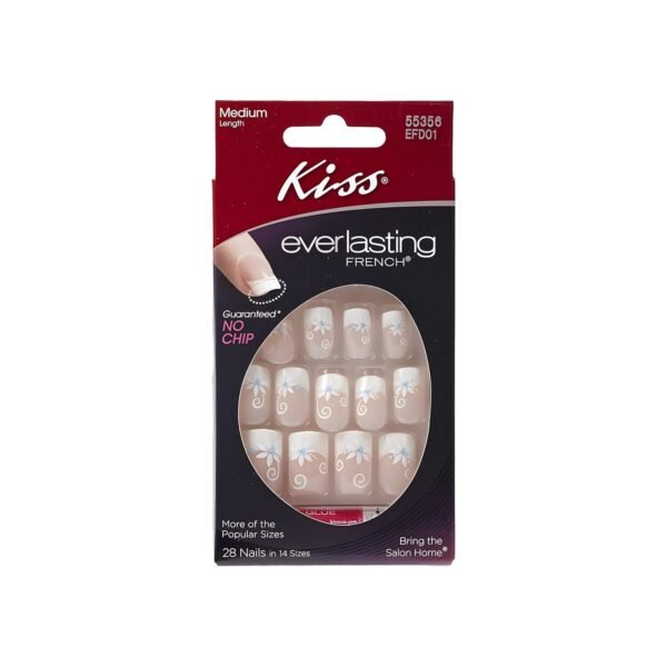 Kiss Products, Inc. Kiss Everlasting French 28 Piece Design 28 Piece Nail Kit, Wedding Veil