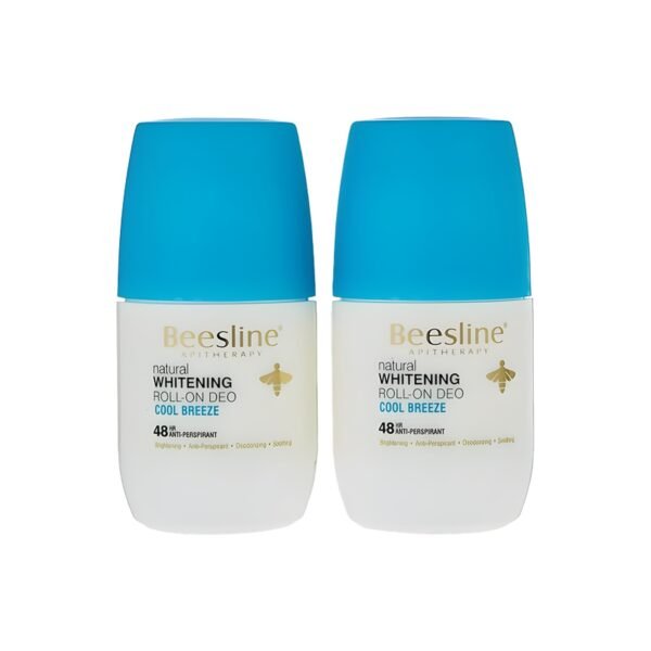 Beesline Whitening Roll-On Deodorant - Cool Breeze 48hr - 2x50ml