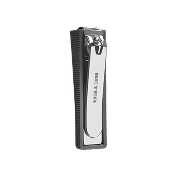 Manicure clippers with nail catcher