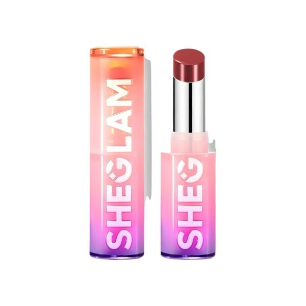 Sheglam mirror kiss high shine lipstick, HIGH GLOSS GLITTER LIPSTICK MOISTURIZING REDUCE LIP FINE LINES - HIGH KEY - 2.9 gm.