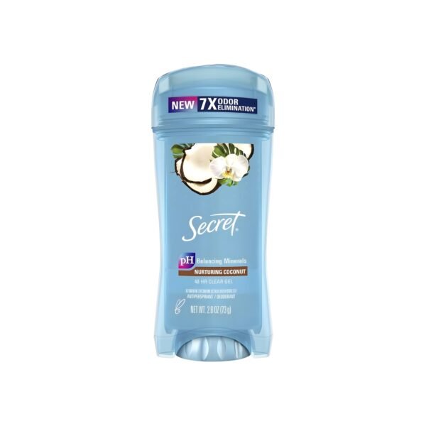 Secret Clear Gel Antiperspirant and Deodorant, Coconut Scent, 2.6 Ounce (Pack of 2)