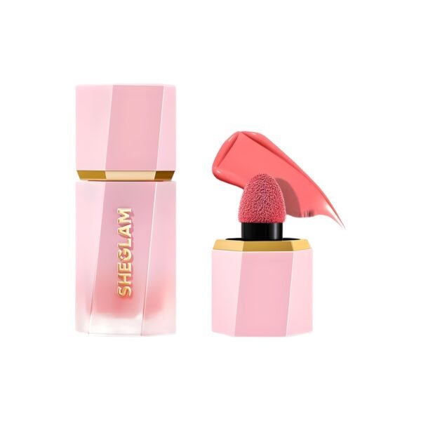 SHEGLAM Makeup - Color Bloom Liquid Blush Matte Finish - Long-wearing Waterproof Gel-Cream Blush with Sponge Tip Applicator (Hot Topic)