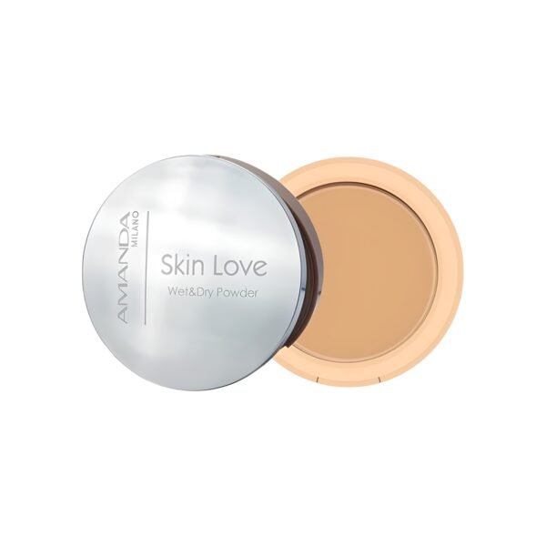 Amanda milano skin love wet and dry powder 12 g, no. 6 beige