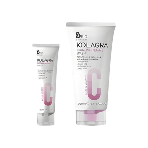 Kolagra bikini routine (Bikini whitening cream& Bikini whitening wash)