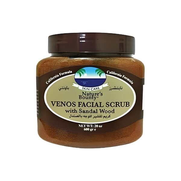 Nature's Bounty Venos Facial Scrub with Sandal Wood, 600 ml