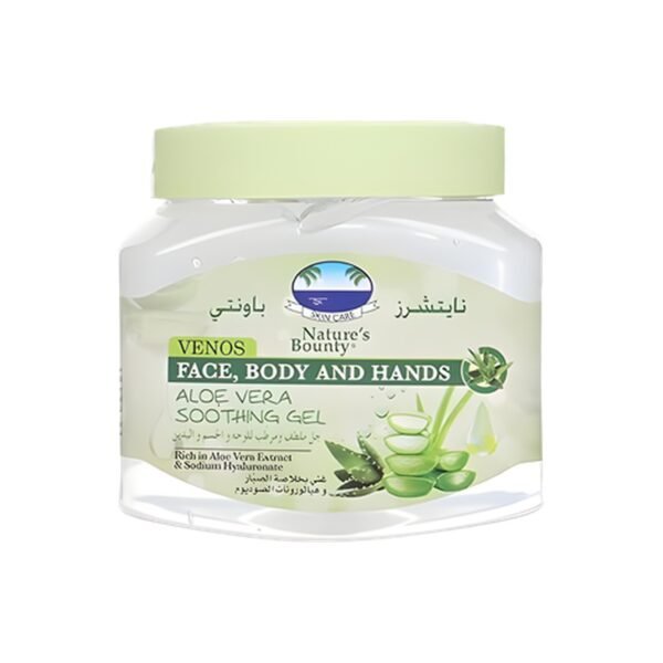 Nature's Bounty Venos Face, Body and Hands Soothing and Moisturizing Gel with Aloe Vera Extract - 560 ml