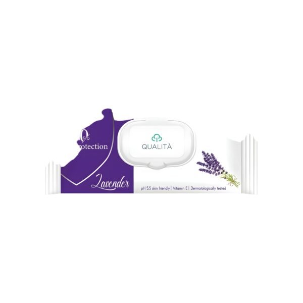 Qualita antiseptic wipes lavander 40 wipes