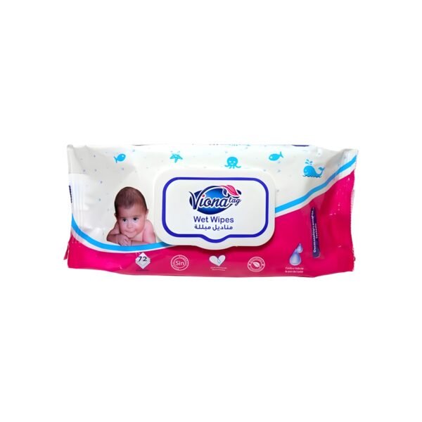 Viona Tag Wet Wipes Alcohol &Paraben Free-72