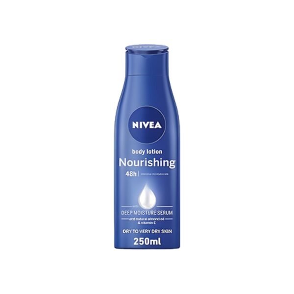 NIVEA Body Lotion Extra Dry Skin, Nourishing Almond Oil & Vitamin E, 250ml