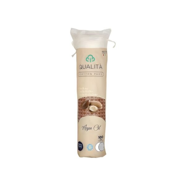 Qualita cotton pads with argan oil 100 pieces double face