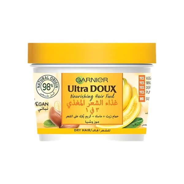 Garnier Ultra Doux Nourishing Banana 3-in-1 Hair Food For Dry Hair, 390 ml