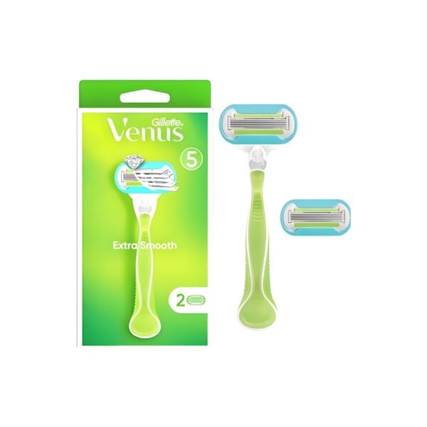Gillette venus extra smooth handle + 2 blade