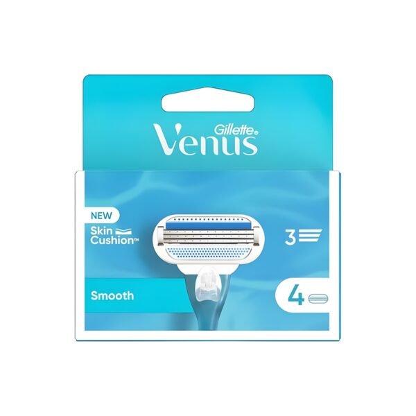 Gillette venus smooth razor blade refills, 4 each Brand: Gillette