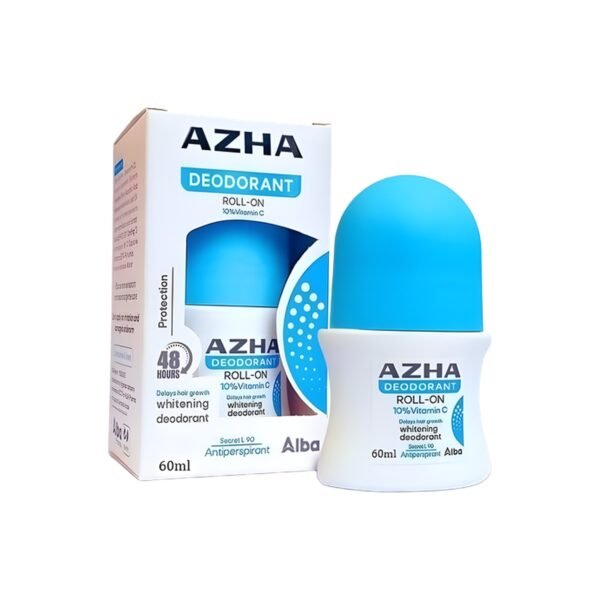 Azha Roll-On Whitening Deodorant Delays Hair Growth Secret 60ml 1+1