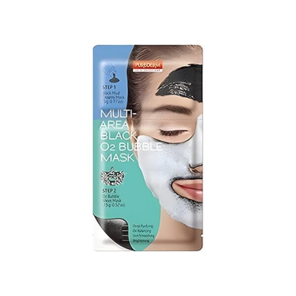 Purederm multi-area black o2 bubble mask