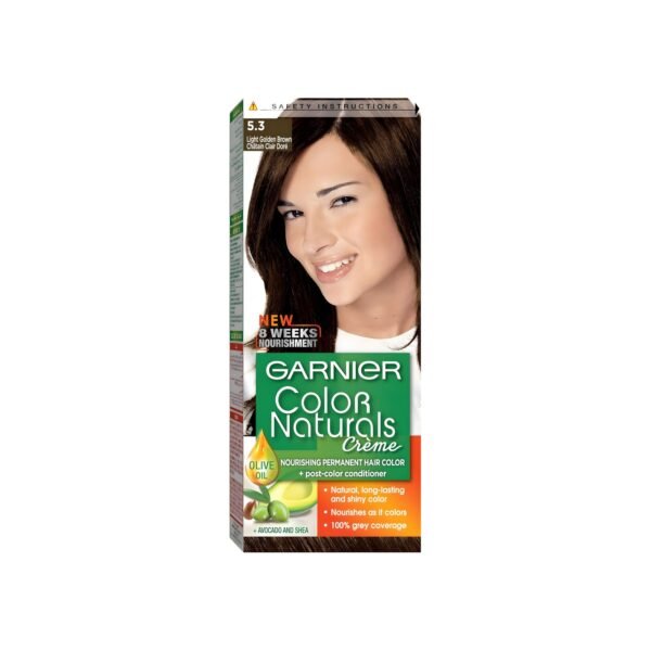 Garnier Color Naturals Permanent Crème Hair Color - 5.3 Light Golden Brown