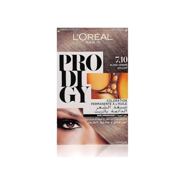 L'Oréal Paris Prodigy Permanent Oil Hair Color 7.1 - Silver Ash Blonde, 180ml