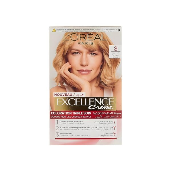 L'Oréal Paris excellence creme - 8 light blonde-1 count (pack of 1)