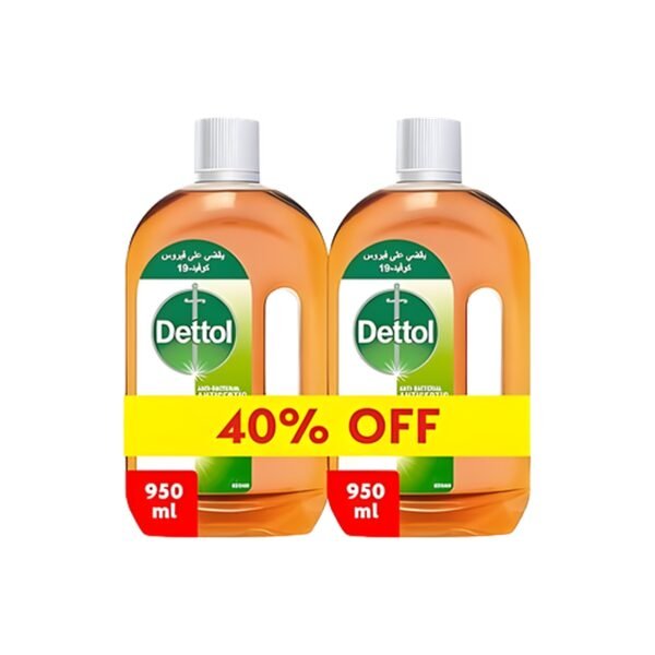 Dettol antiseptic antibacterial disinfectant liquid 950ml - pack of 2 pieces @40% off