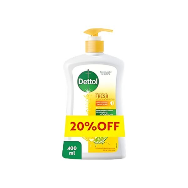 Dettol fresh handwash liquid soap pump for effective germ protection 400 ML