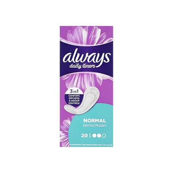 Always Daily Liners Comfort Protect Normal 20 count