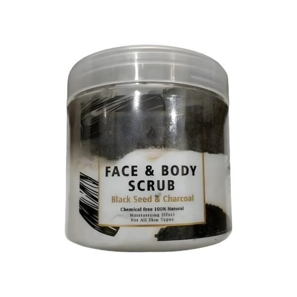 Bio Soft Face & Body Scrub Black Seed & Charcoal 500gm