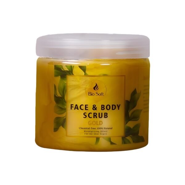 Scrub For Face & Body With Gold - 500 gm - Bio Soft