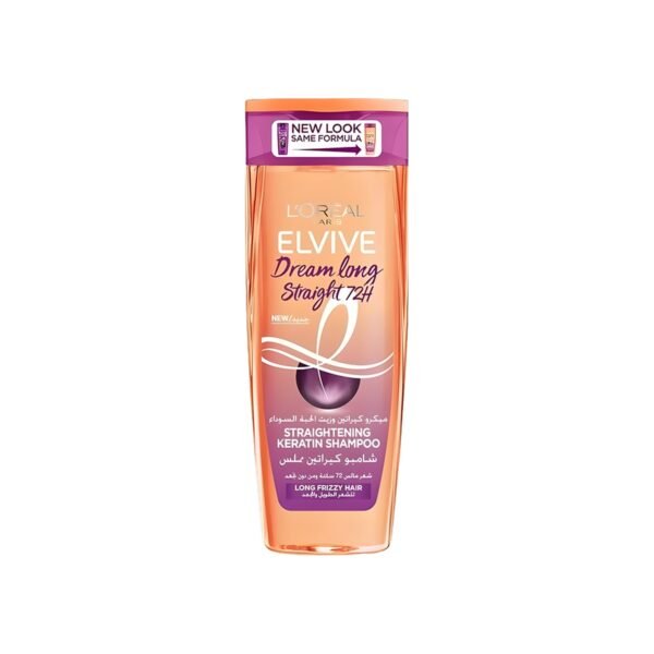 L'Oréal Paris Elvive Straightening Keratin Shampoo for Long and Frizzy Hair - 400 ml