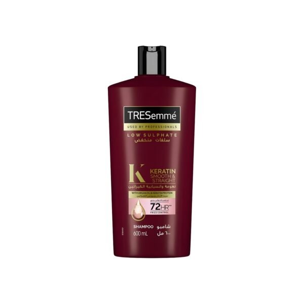Tresemme keratin smooth shampoo with argan oil for dry & frizzy hair, 600ml