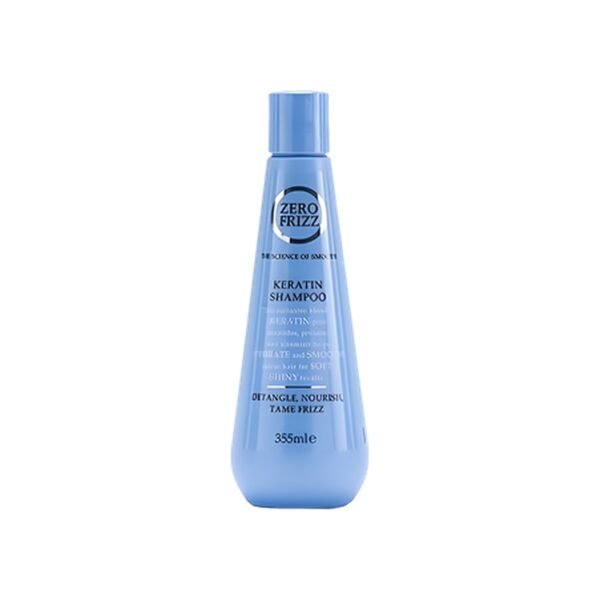 Zero Frizz Keratin Shampoo for Frizzy Hair - 355 ml