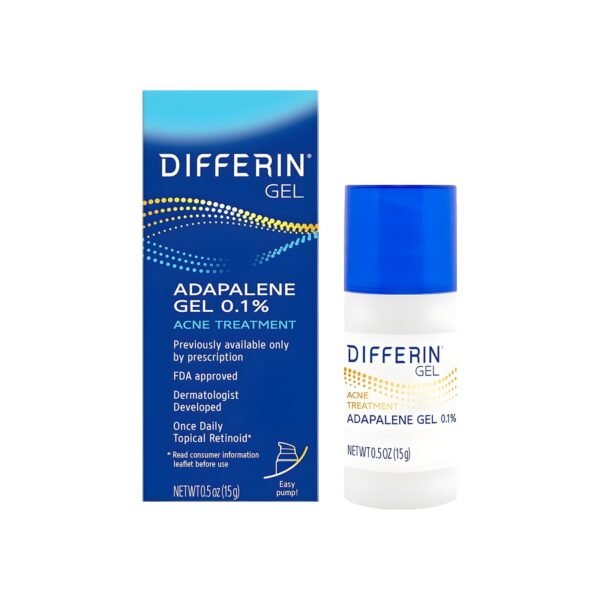 Differin Adapalene 0.1 Gel Acne Treatment Pump 15 gm