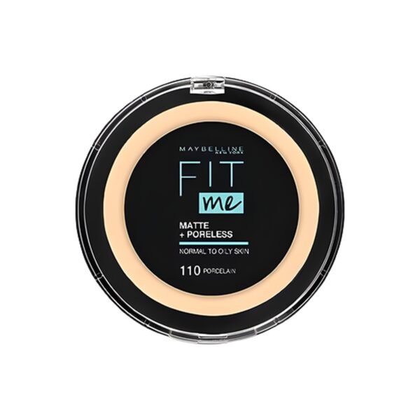 Maybelline New York Fit Me Matte and Poreless Compact Face Powder - 110, Porcelain